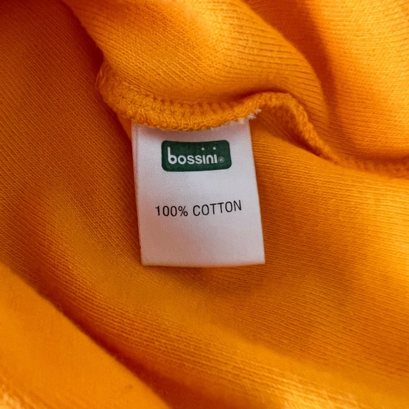 Vintage Bossini Orange Terry Cloth Short Sleeve Polo Shirt Size S - Picture 6 of 6